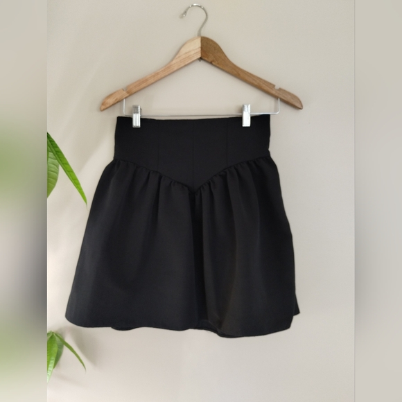 ASOS Design Corset Waist Mini Skirt In Black 4 - Picture 10 of 10